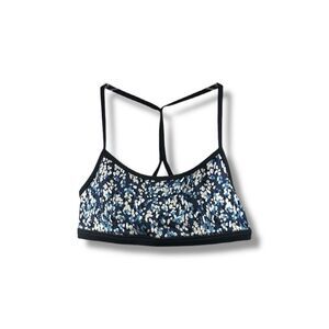 Johnny Was Calme NWT Endurance Sports Bra in Blue Print Size M